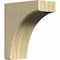 Ekena Millwork 5 1/4"W x 10"D x 12"H Clarksville Bracket, Rubberwood BKTW05X10X12CVRW - alternate 1